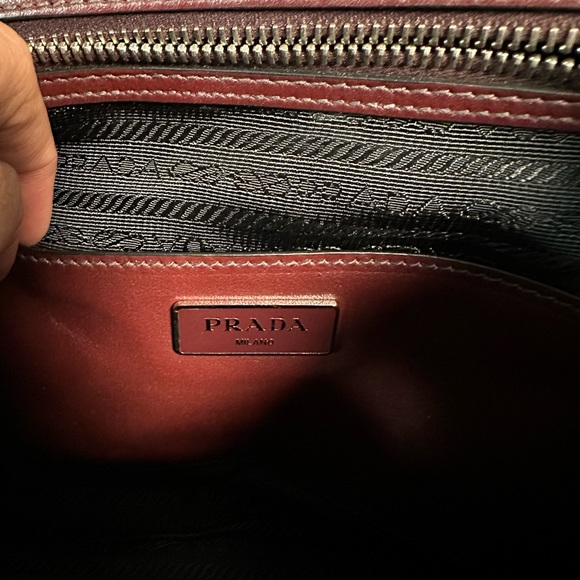 Prada Burgundy Leather Backpack - Picture 12 of 16